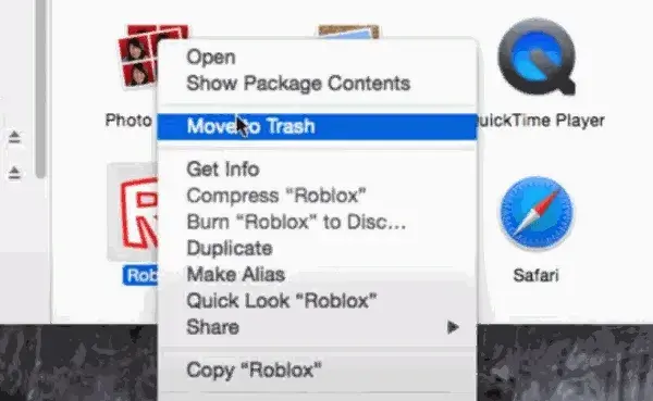 Удаление Роблокса на Mac OS